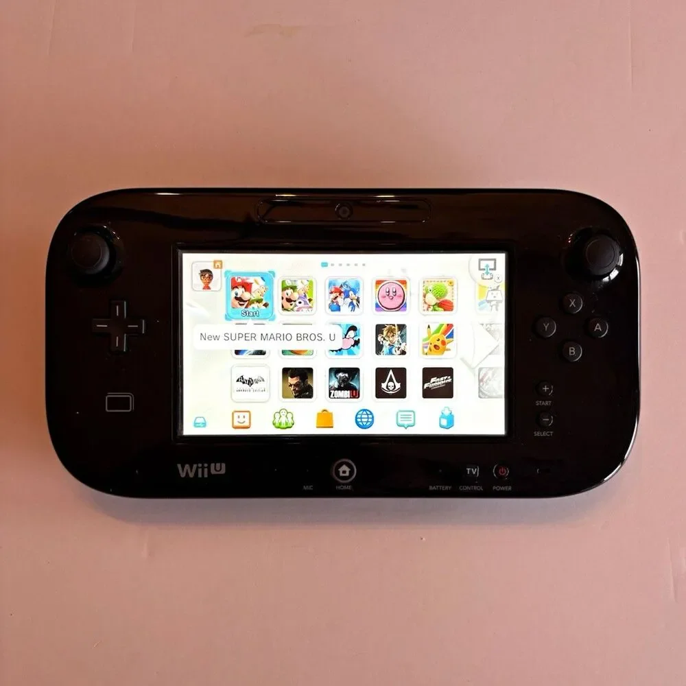 Nintendo Wii U GamePad Controller Black WUP-010(USA) Tested Working OEM Genuine